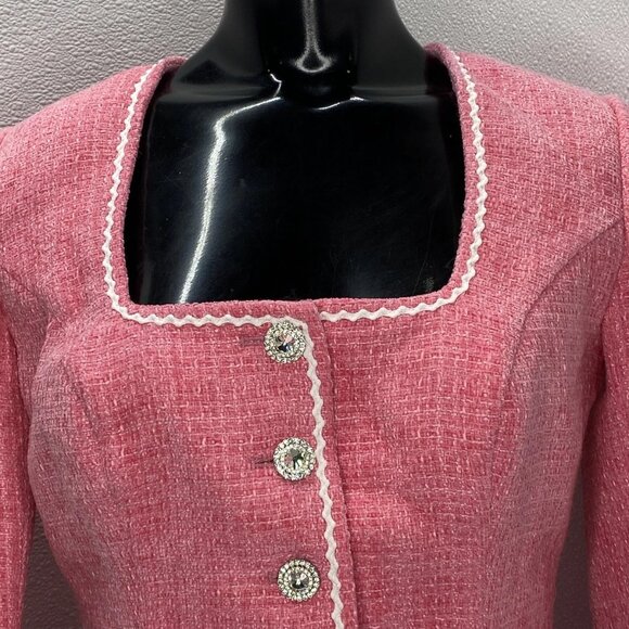 Cosette Di Ames Tweed Blazer & Skirt Set Women’s M - Picture 13 of 14